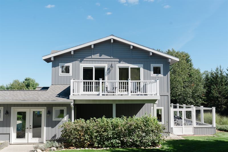 Carriage House and private balcony