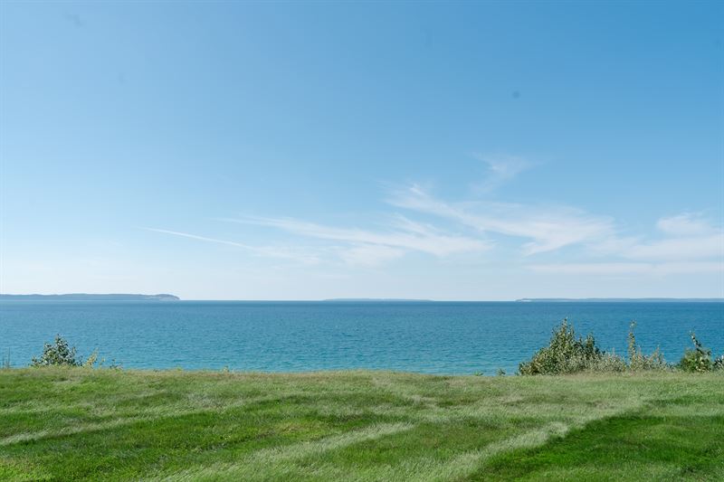 Lake Michigan from the lawn